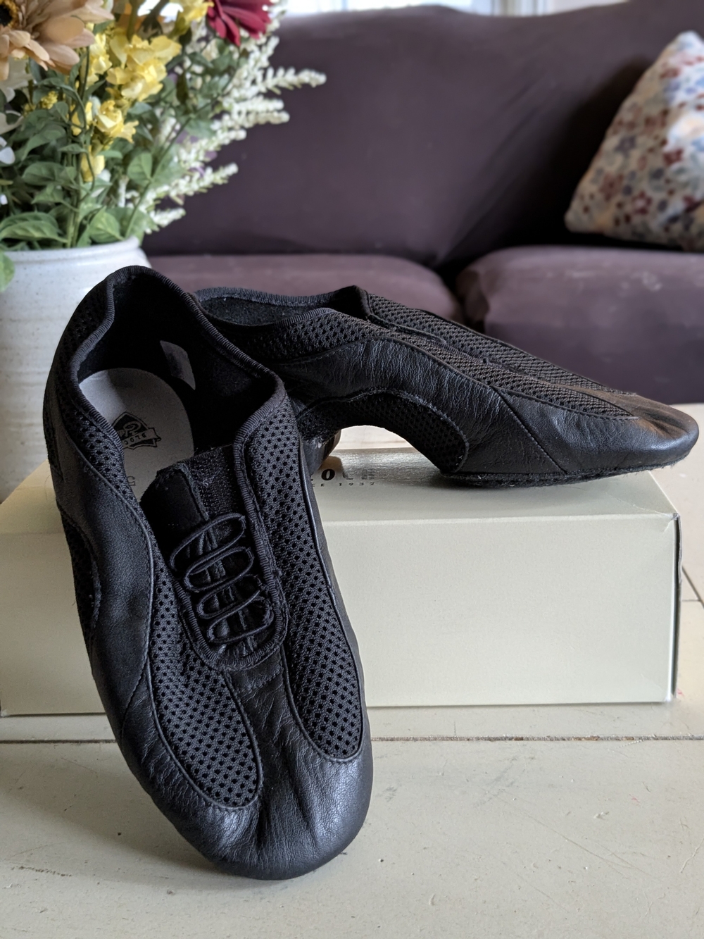 Women's Bloch ES0495L Slipstream Slip On Jazz Shoe Black - Size 5